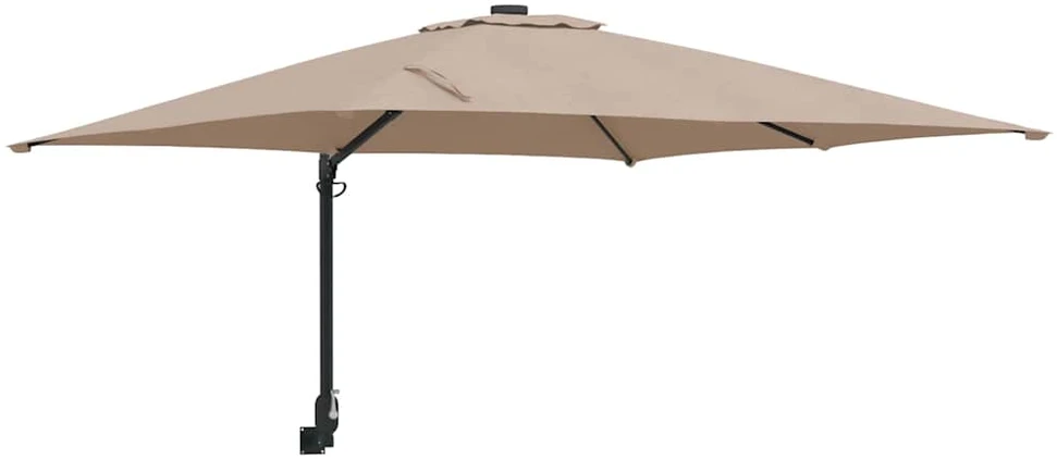 Sodo skėtis 248,5 x 247,5 x 160 cm Poliesteris ir plienas