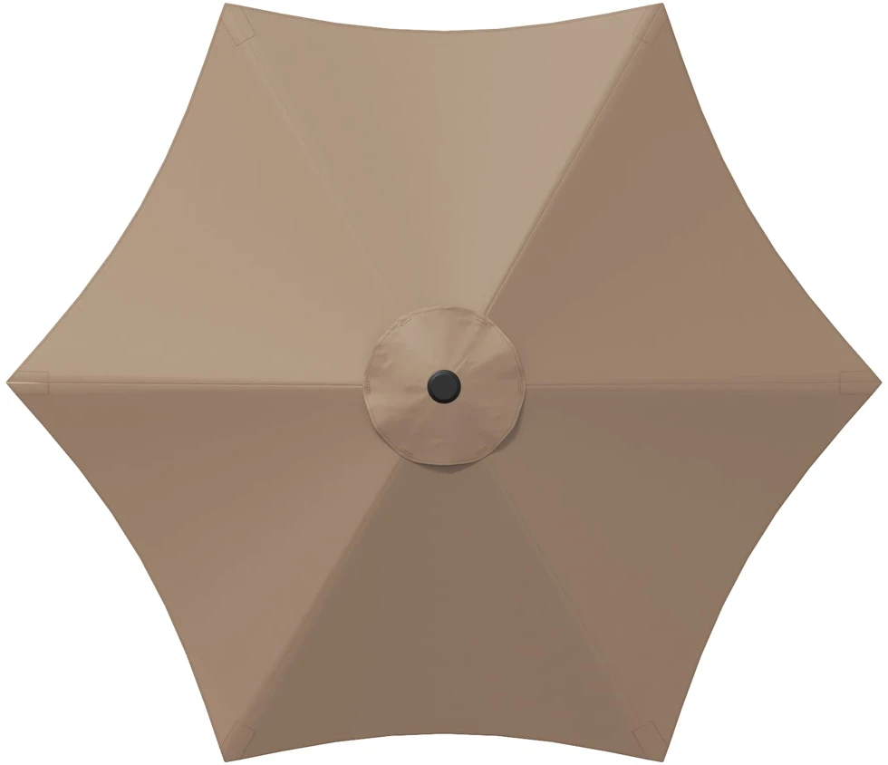 Sodo skėtis 270 x 270 cm Poliesteris Stačiakampio Taupe