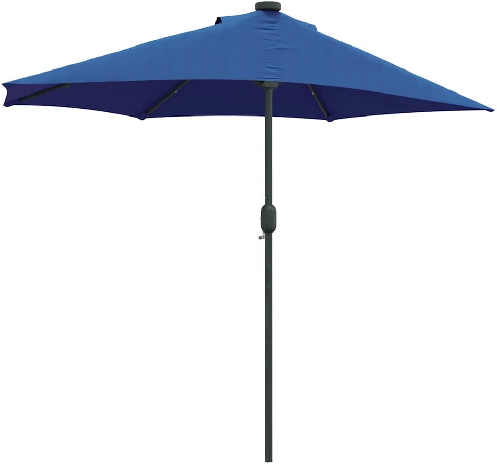 Sodo skėtis 294 x 150 x 223 cm Poliesteris ir plienas Azurblau