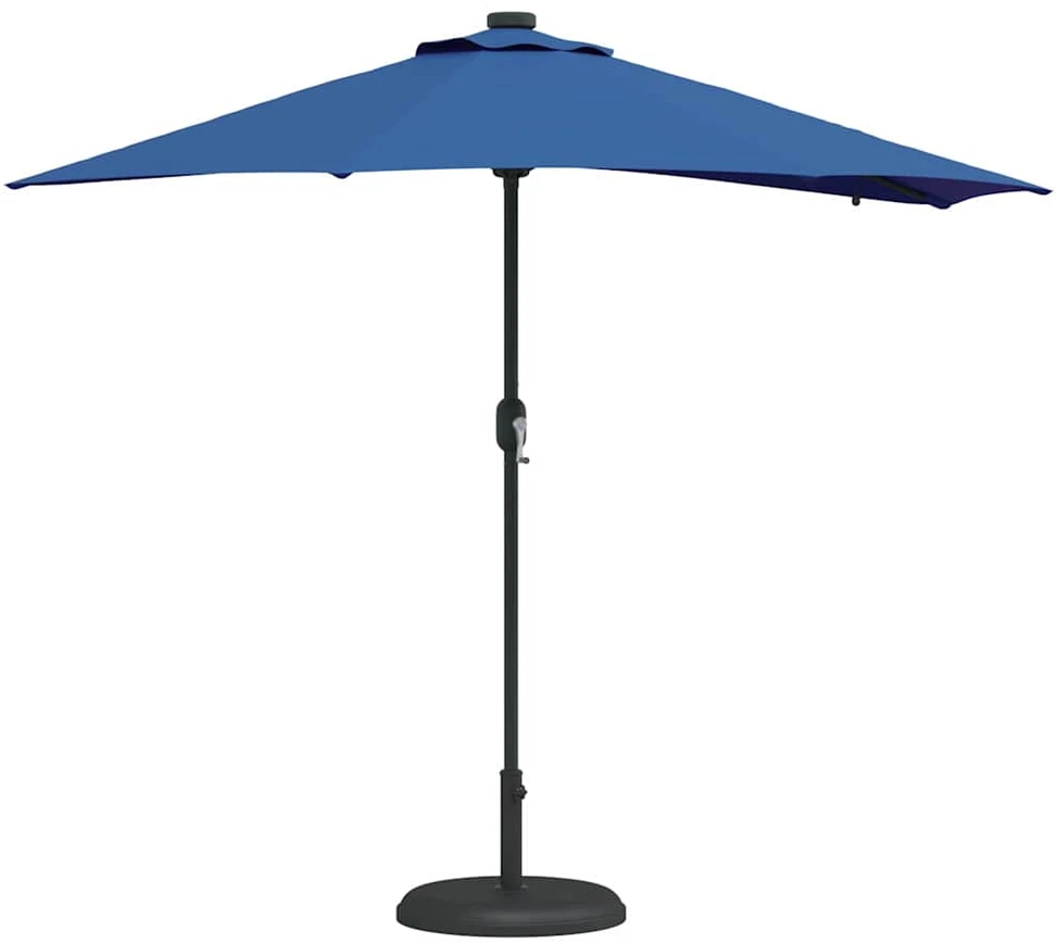 Sodo skėtis 294 x 150 x 223 cm Poliesteris ir plienas Azurblau
