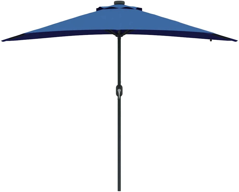 Sodo skėtis 294 x 150 x 223 cm Poliesteris ir plienas Azurblau
