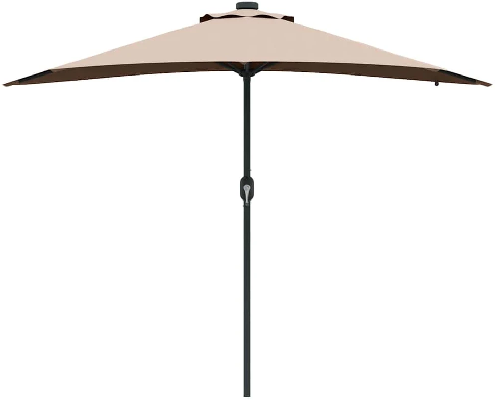 Sodo skėtis 294 x 150 x 223 cm Poliesteris ir plienas Tortora