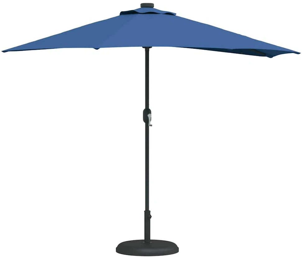 Sodo skėtis 294 x 150 x 224 cm Poliesteris ir plienas Azurblau