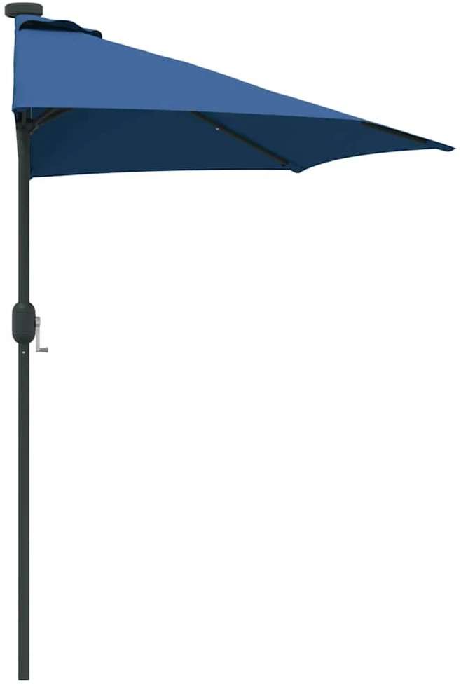 Sodo skėtis 294 x 150 x 224 cm Poliesteris ir plienas Azurblau