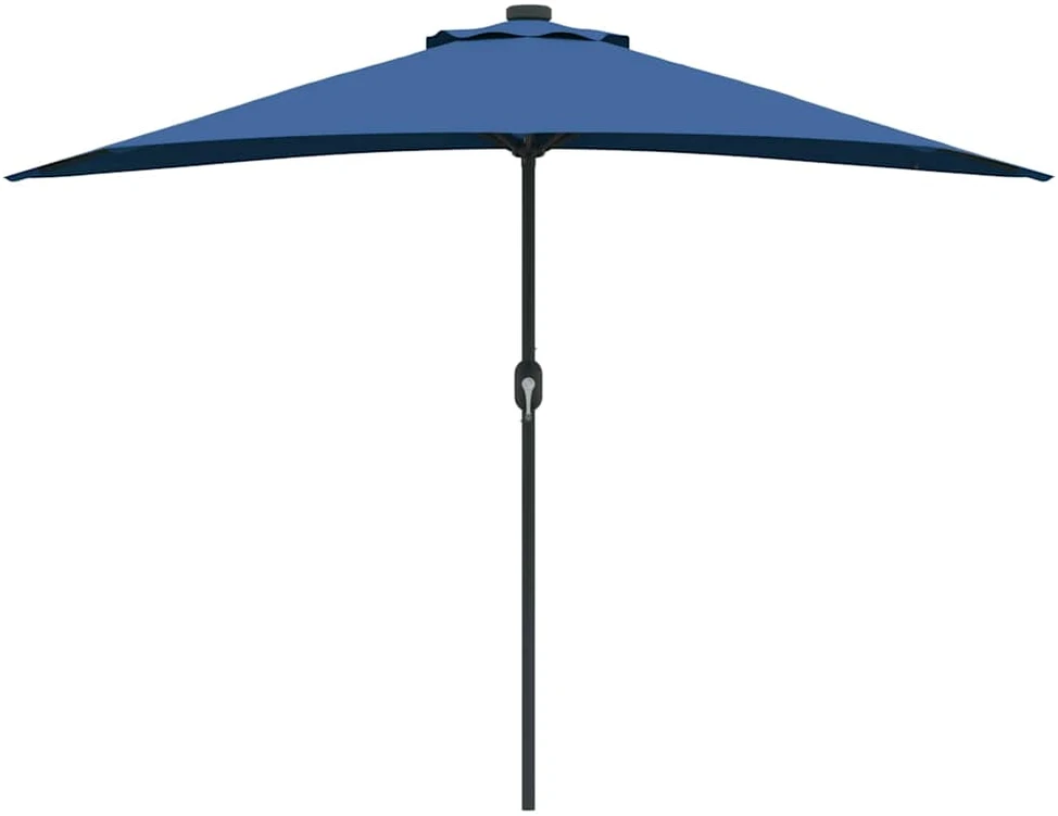 Sodo skėtis 294 x 150 x 224 cm Poliesteris ir plienas Azurblau
