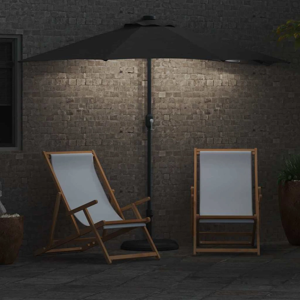 Sodo skėtis 294 x 150 x 224 cm Poliesteris ir plienas Antracito