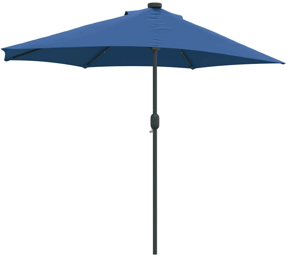 Sodo skėtis 294 x 150 x 224 cm Poliesteris ir plienas Azurblau