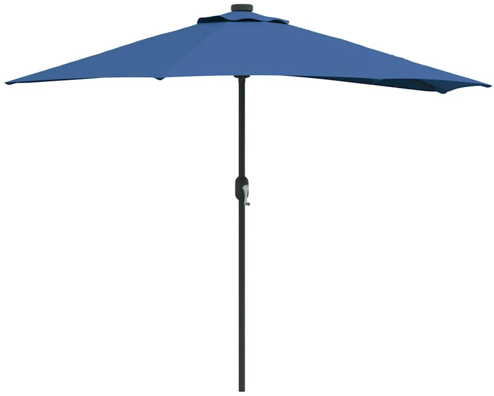 Sodo skėtis 294 x 150 x 224 cm Poliesteris ir plienas Azurblau