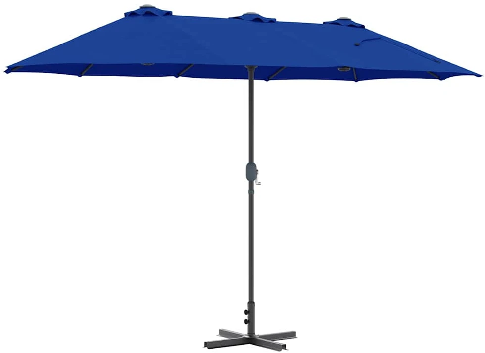Sodo skėtis 370 x 197 x 239 cm Poliesteris ir aliuminis