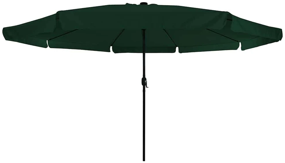 Sodo skėtis 395 x 395 x 245 cm Poliesteris Apvali Žalia