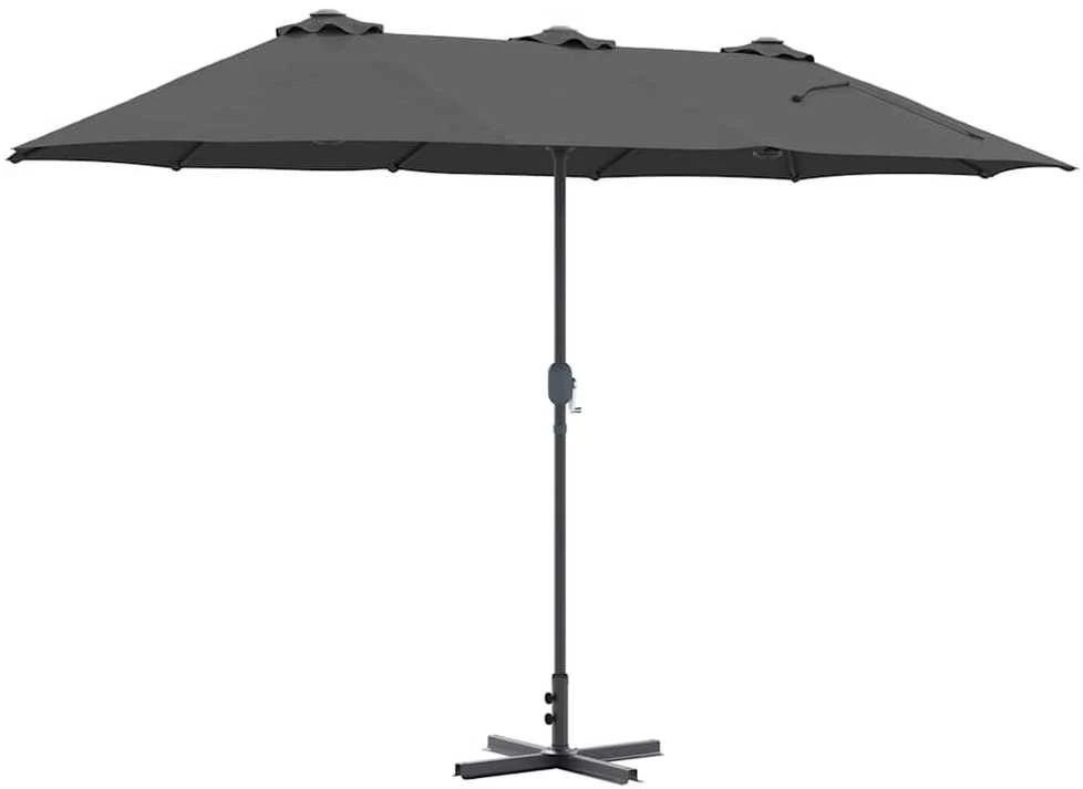 Sodo skėtis 370 x 197 x 239 cm Poliesteris ir aliuminis