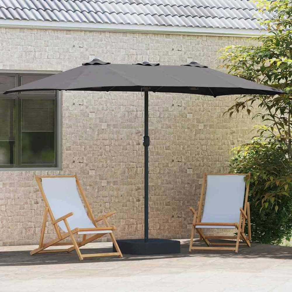 Sodo skėtis Antracitas 385 x 209 x 244 cm Poliesteris