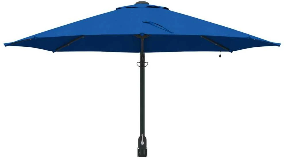 Sodo skėtis 248 x 248 x 148 cm Poliesteris ir plienas Azurblau