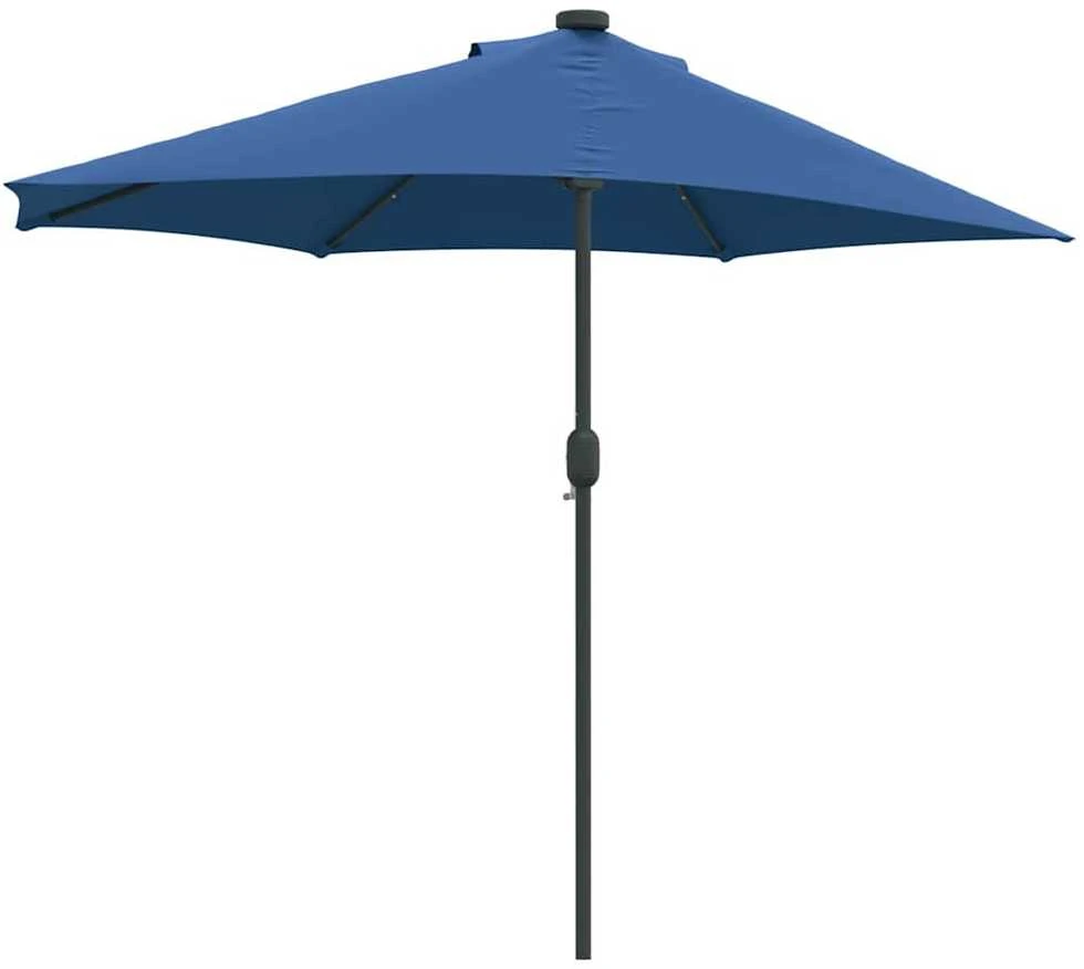 Sodo skėtis 294 x 150 x 224 cm Poliesteris ir plienas Azurblau