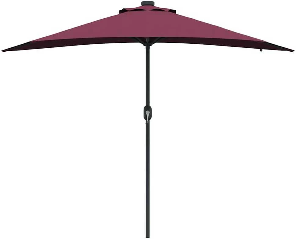 Sodo skėtis Bordo raudona 294 x 150 x 223 cm