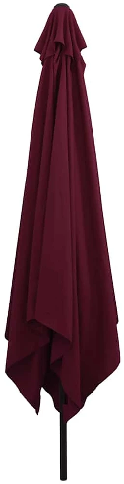 Sodo skėtis Bordo raudona 295 x 295 x 245 cm