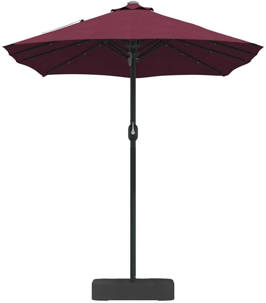 Sodo skėtis Bordo raudona 385 x 209 x 244 cm Poliesteris