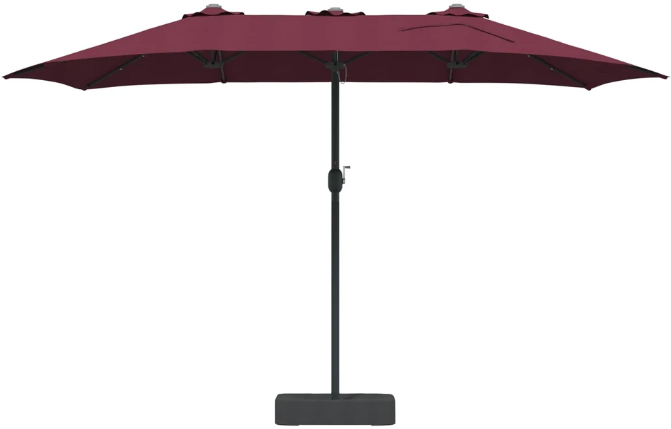 Sodo skėtis Bordo raudona 385 x 209 x 244 cm Poliesteris
