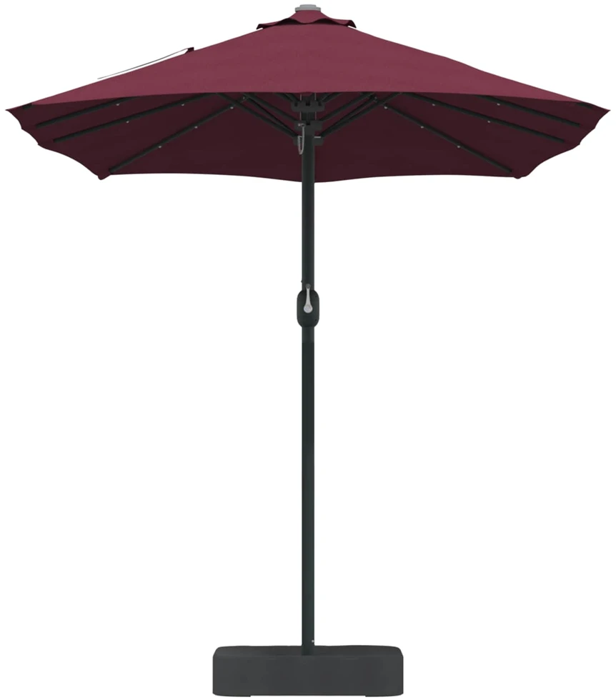 Sodo skėtis Bordo raudona 385 x 209 x 244 cm Poliesteris