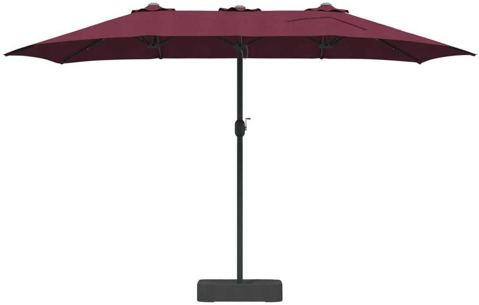 Sodo skėtis Bordo raudona 385 x 209 x 244 cm Poliesteris