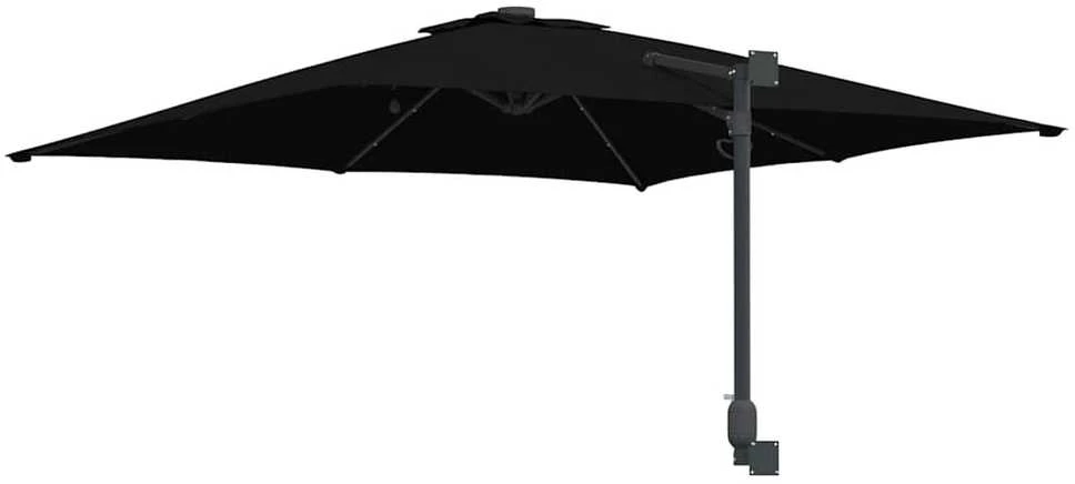 Sodo skėtis Juoda 248,5 x 247,5 x 160 cm Poliesteris ir plienas