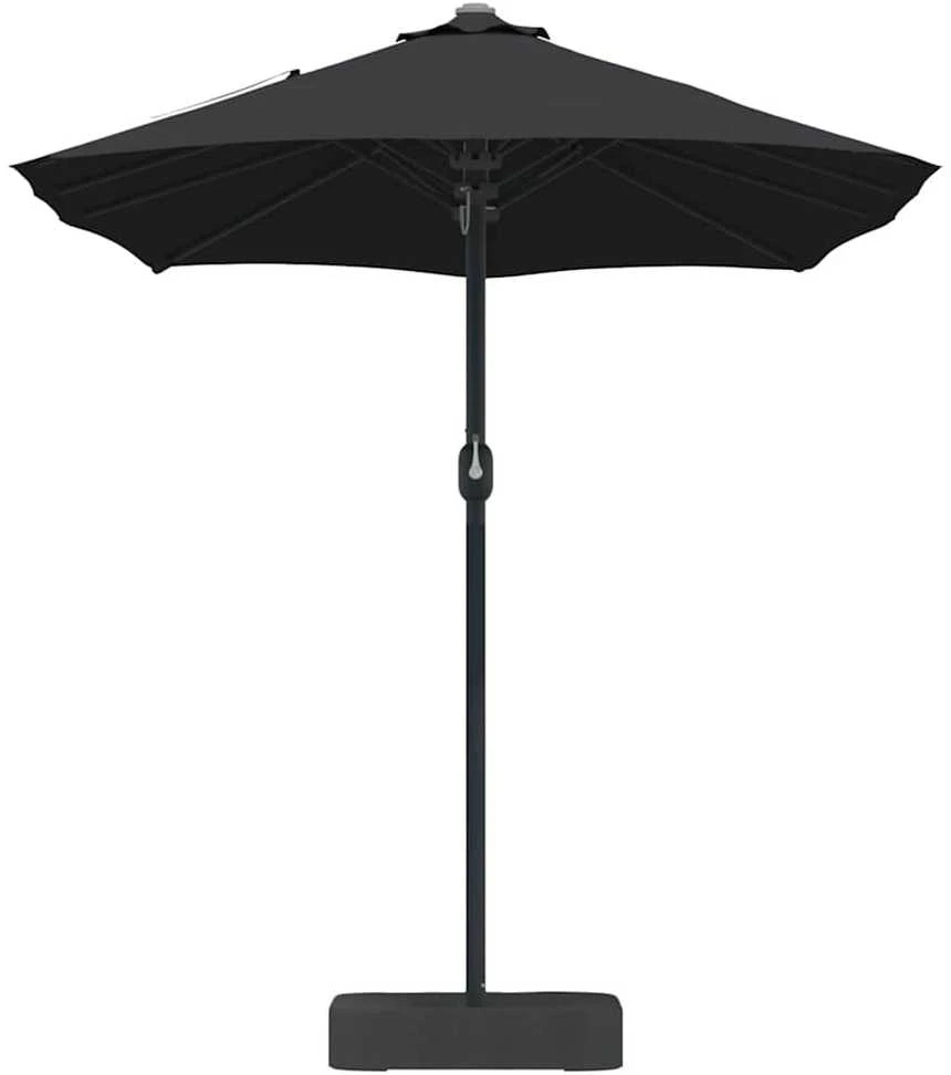 Sodo skėtis Juoda 385 x 209 x 244 cm Poliesteris ir plienas