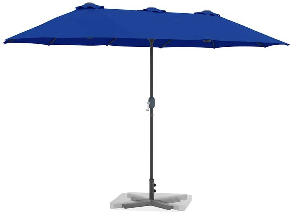 Sodo skėtis 370 x 197 x 239 cm Poliesteris ir aliuminis