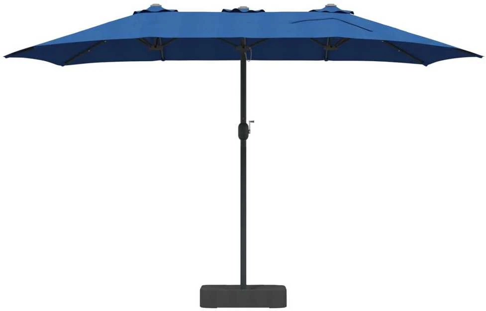 Sodo skėtis 385 x 209 x 244 cm Poliesteris Azurblau