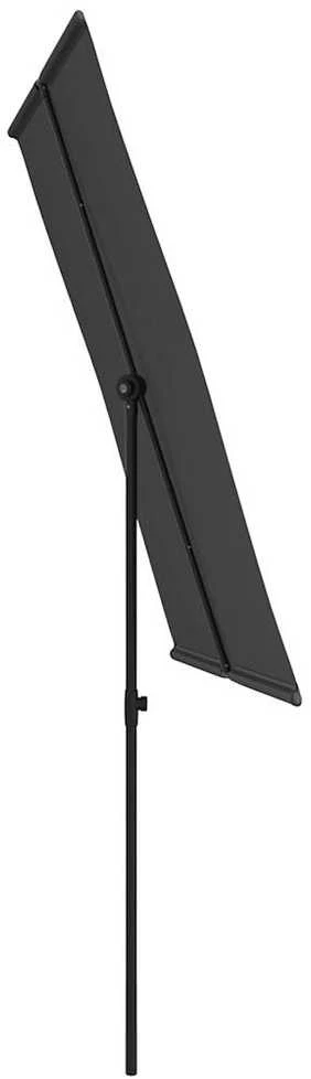 Sodo skėtis nuo saulės su aliuminio stulpu, antracito, 2x1,5m