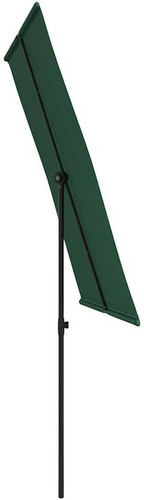 Sodo skėtis nuo saulės su aliuminio stulpu, žalias, 2x1,5m