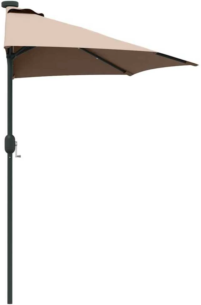 Sodo skėtis 294 x 150 x 223 cm Poliesteris ir plienas Tortora