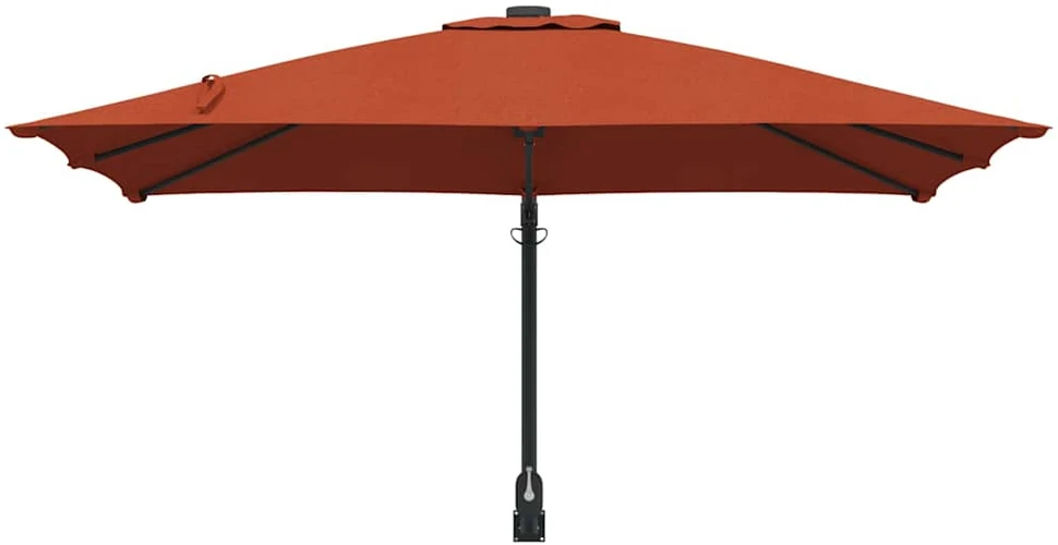 Sodo skėtis 248,5 x 247,5 x 160 cm Poliesteris ir plienas