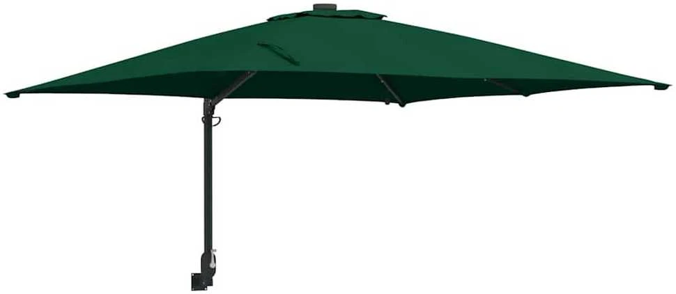 Sodo skėtis Žalia 248,5 x 247,5 x 160 cm Poliesteris ir plienas
