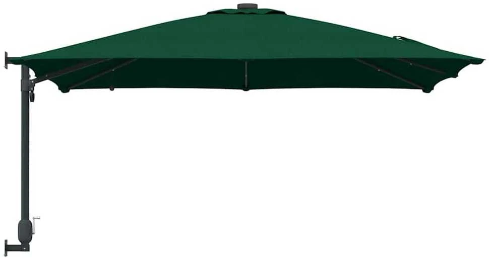 Sodo skėtis Žalia 248,5 x 247,5 x 160 cm Poliesteris ir plienas
