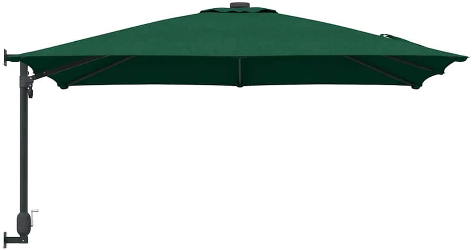 Sodo skėtis 248,5 x 247,5 x 160 cm Poliesteris ir plienas Žalia