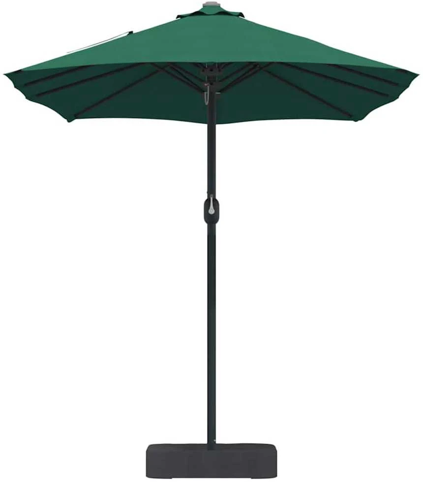 Sodo skėtis Žalia 385 x 209 x 244 cm Poliesteris ir plienas
