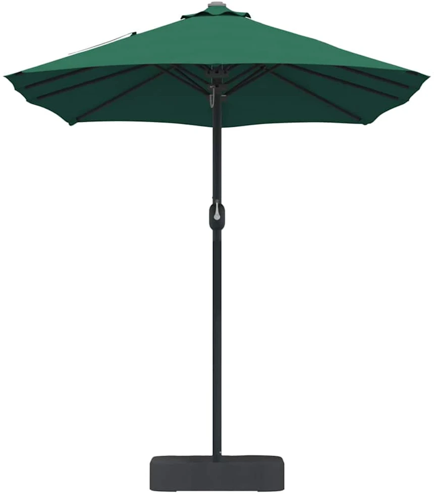 Sodo skėtis 385 x 209 x 244 cm Poliesteris ir plienas Žalia
