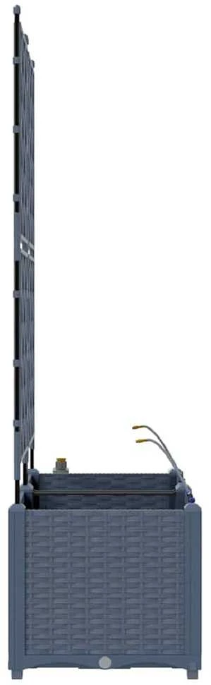 Sodo vazonas 2 vnt. Pilka 80 x 40 x 142 cm PP