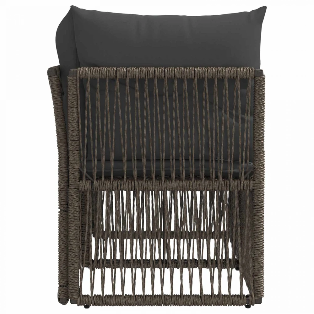 Sodo sofa 2-Vietų skaičius Pilka poliratanas