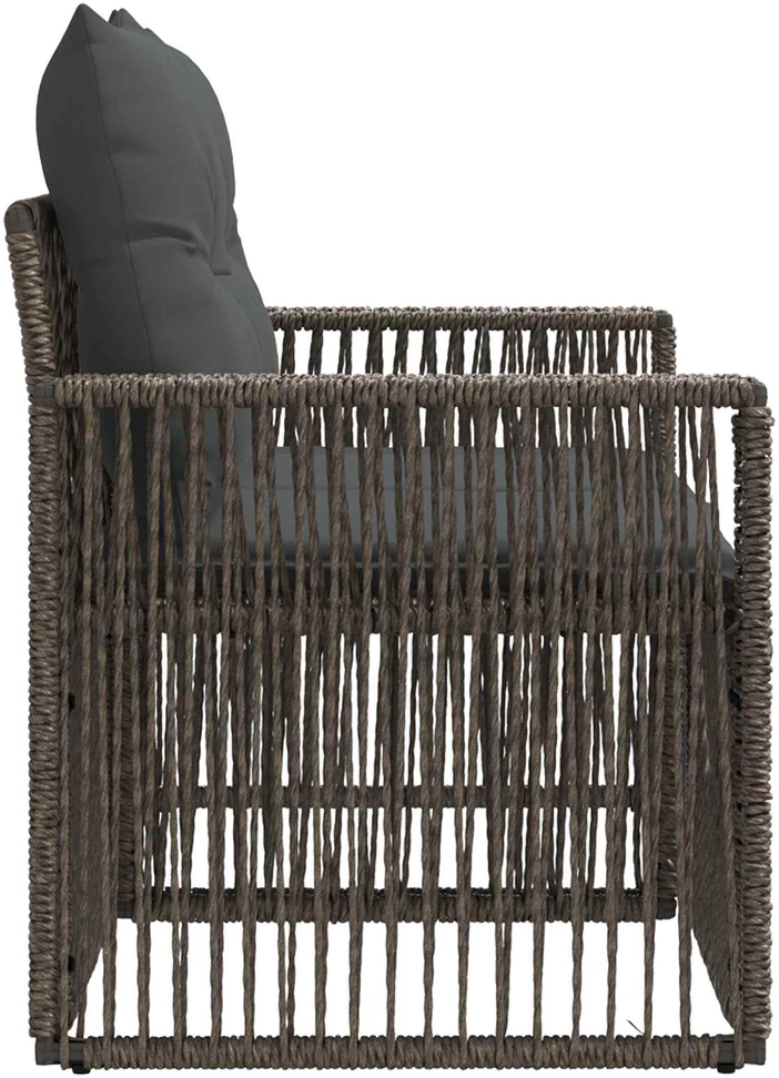 Sodo sofa 2-Vietų skaičius Pilka poliratanas