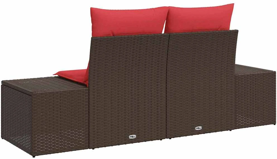 Sodo sofa 2-Vietų skaičius poliratanas