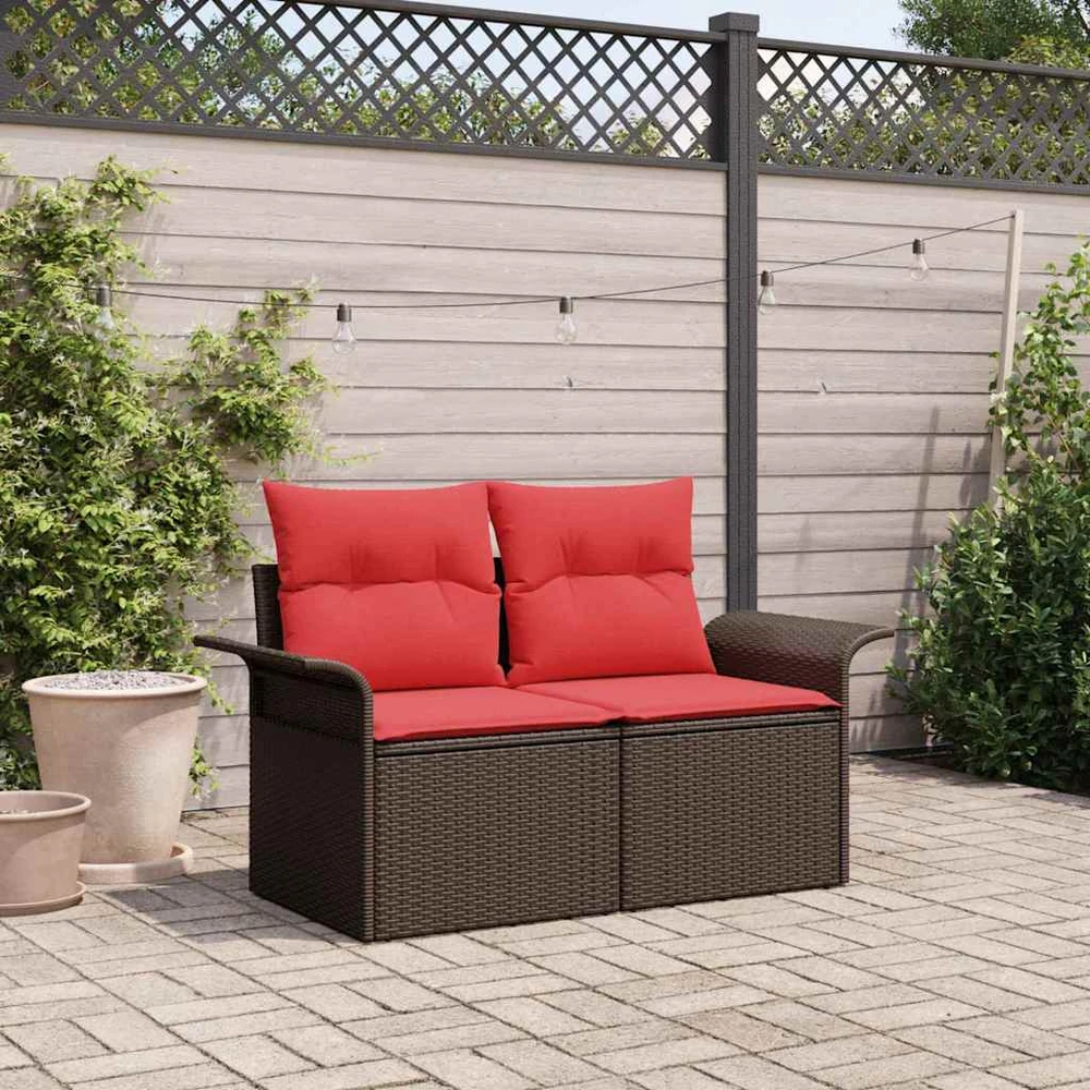 Sodo sofa 2-Vietų skaičius poliratanas