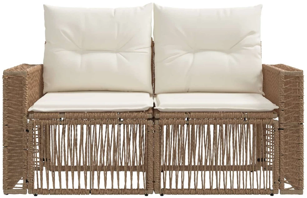 Sodo sofa 2-Vietų skaičius Smėlio poliratanas
