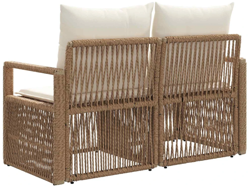 Sodo sofa 2-Vietų skaičius Smėlio poliratanas