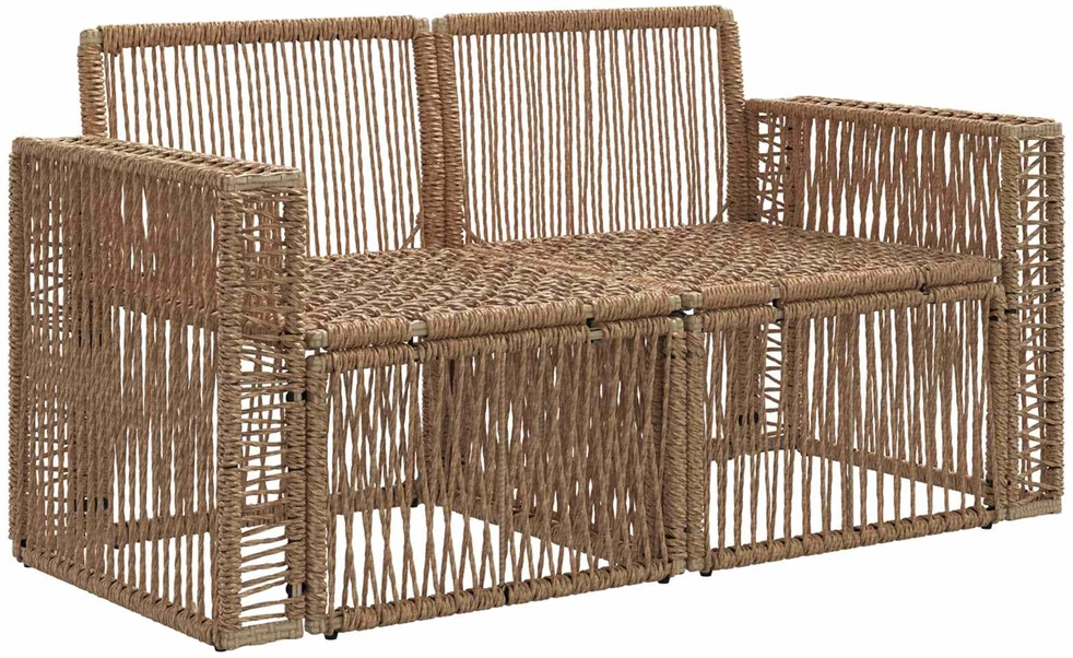 Sodo sofa 2-Vietų skaičius Smėlio poliratanas