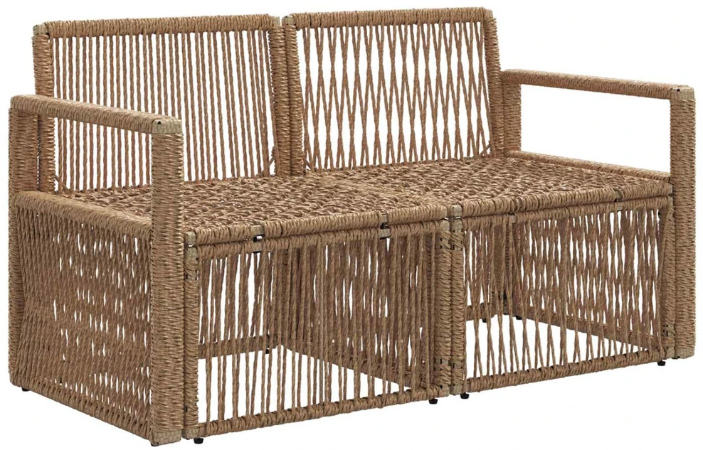 Sodo sofa 2-Vietų skaičius Smėlio poliratanas