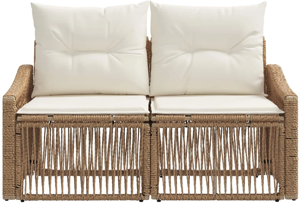 Sodo sofa 2-Vietų skaičius Smėlio poliratanas