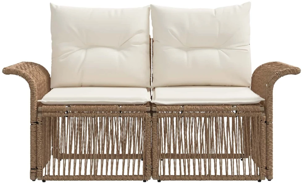 Sodo sofa 2-Vietų skaičius Smėlio poliratanas