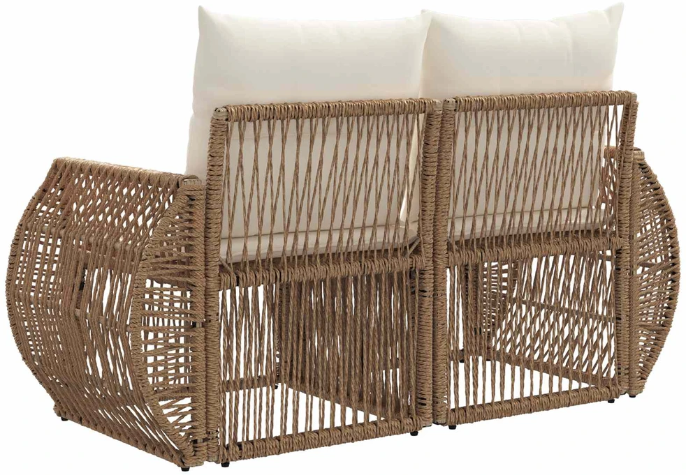 Sodo sofa 2-Vietų skaičius Smėlio poliratanas