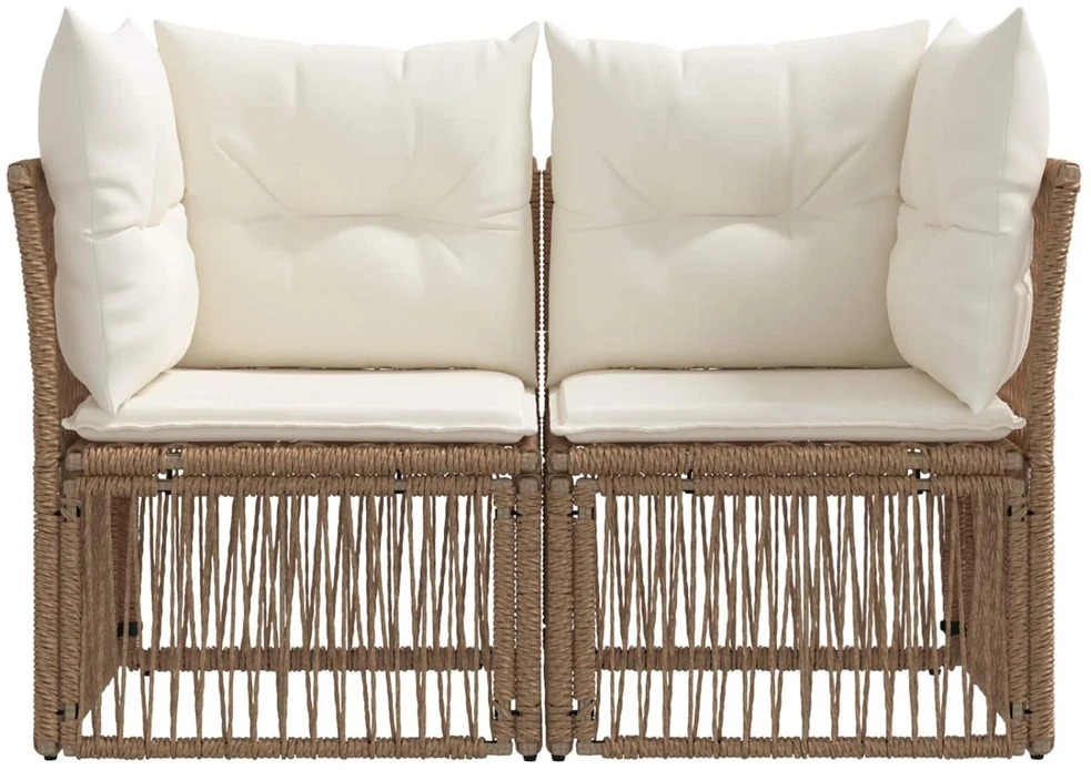 Sodo sofa 2-Vietų skaičius Smėlio poliratanas